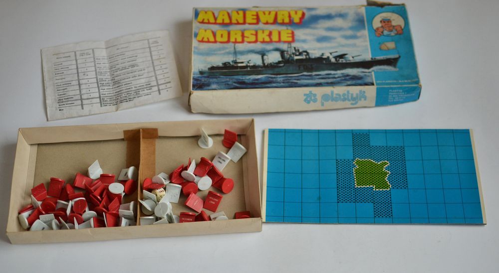 Gra planszowa Manewry morskie stara PRL