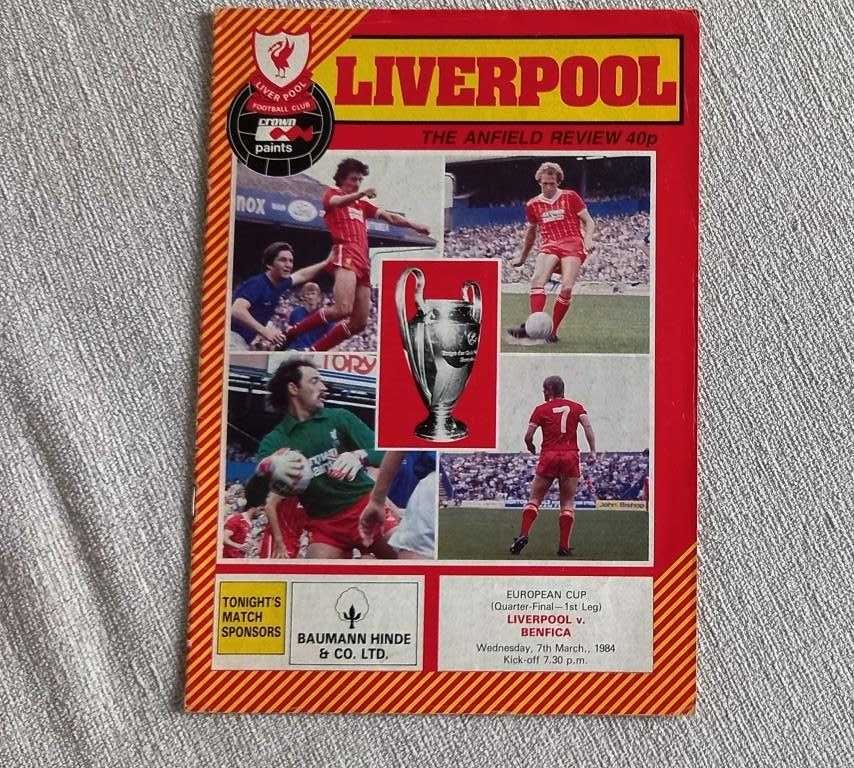 Revista Oficial Liverpool – Especial Liverpool-Benfica - 1984