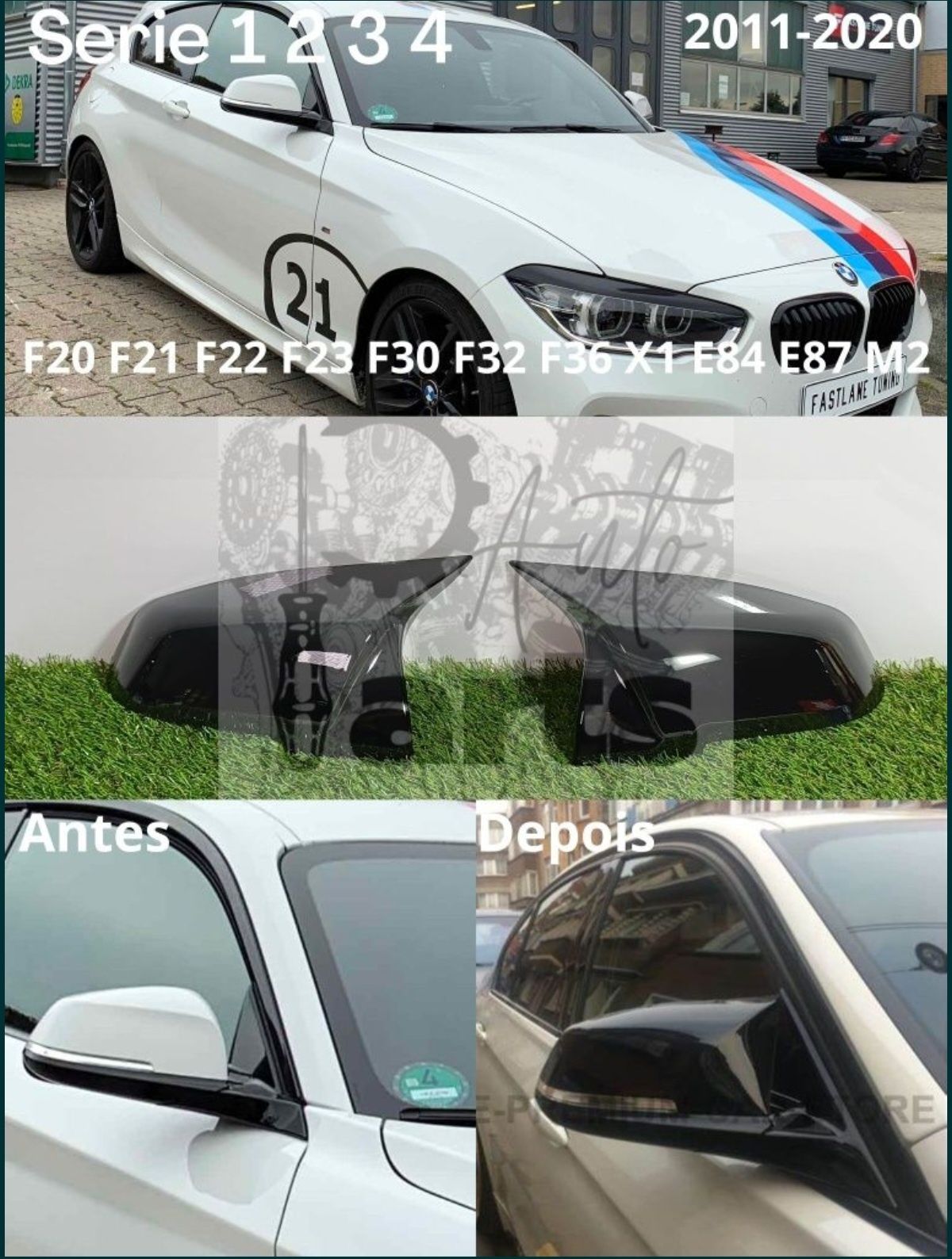 Capas espelhos BMW serie 1 2 3 4 e 5