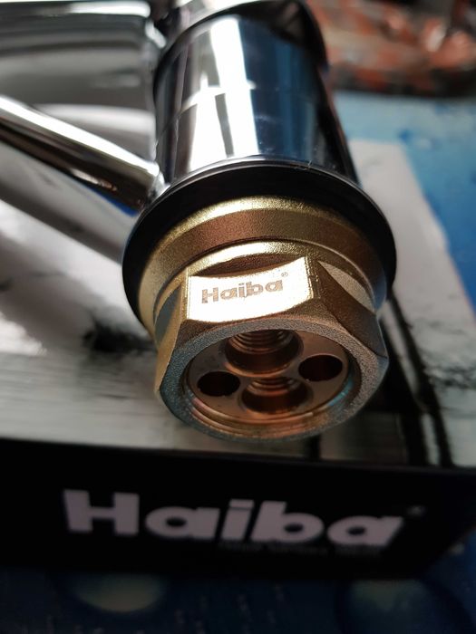 Смеситель змiшувач для кухни HAIBA Focus 004 555 100% Латунь