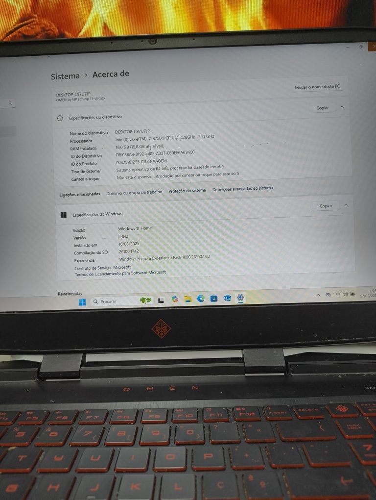 HP Omen Laptop 15 Gamer