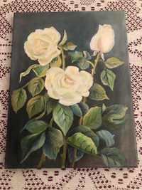 ObraZ malowany na płótnie Róże