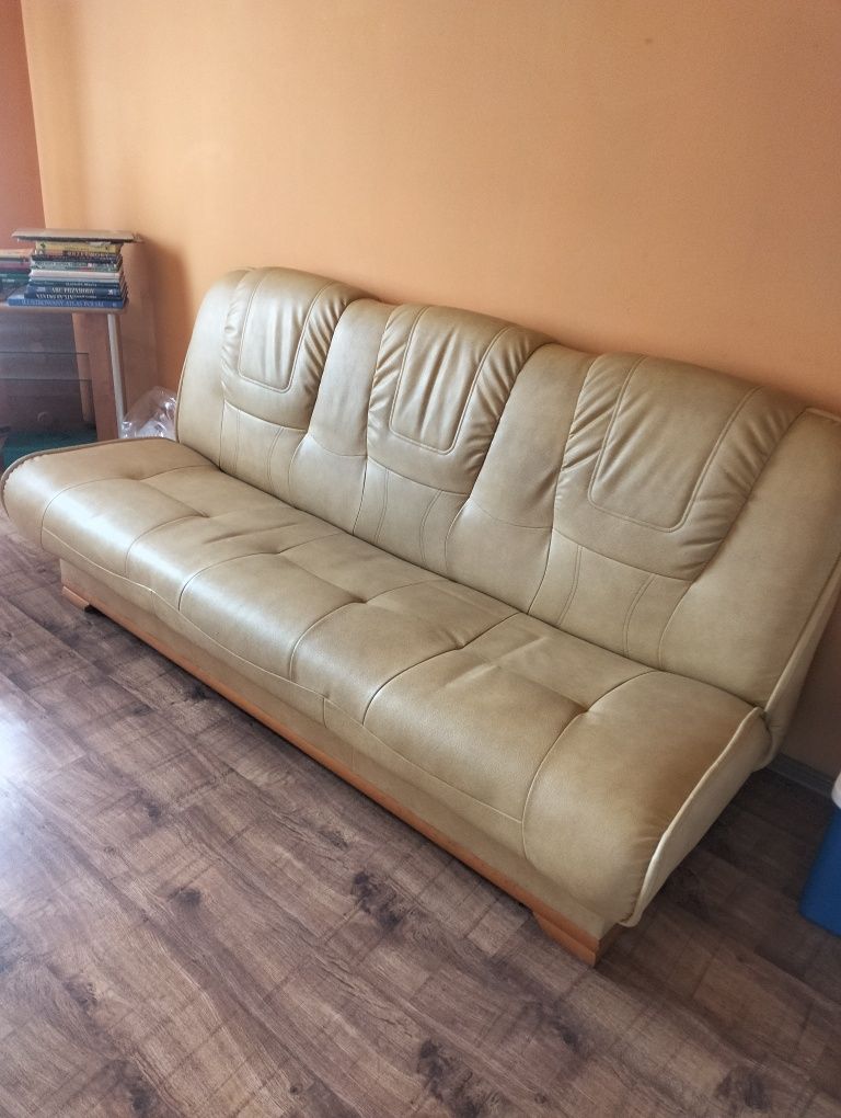 Wersalka kanapa z pojemnikiem na pościel Eco skóra