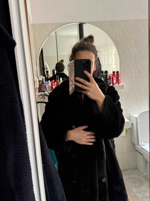 Futro sztuczne Vintage brazowe Astraka