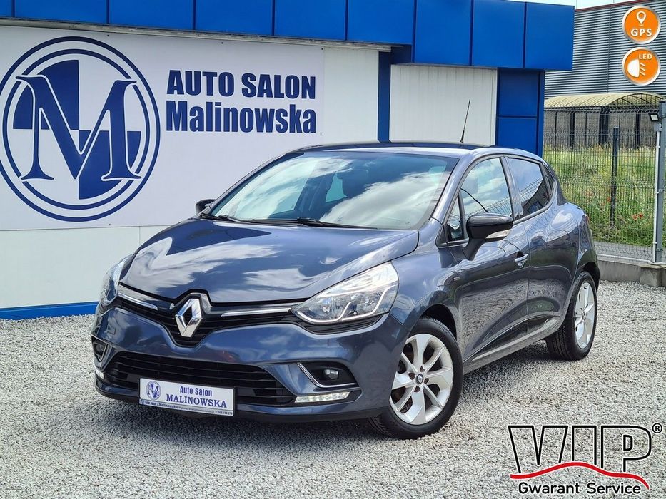 Renault Clio LIMITED 1.2 16V Navi Klimatyzacja Led Tempomat Halogeny Komputer Alu