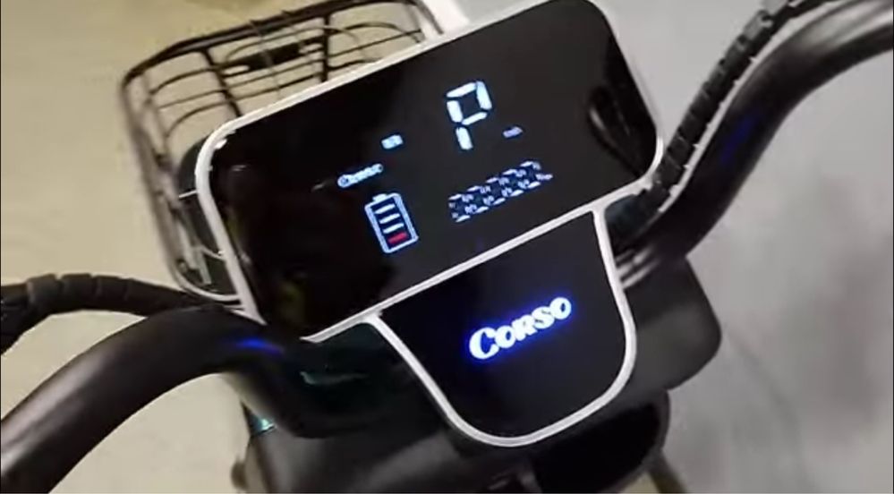 Доставка безкоштовна‼️ Електричний мопед Corso Exellent650w72/20a