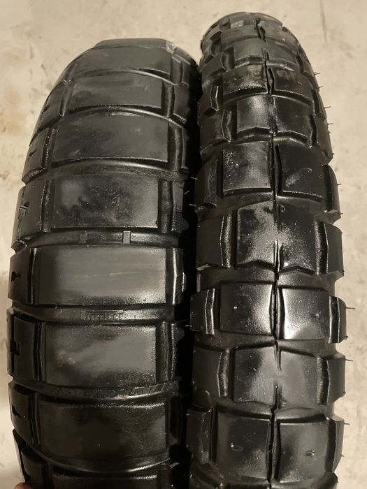 opona motocyklowa pirelli scorpion 90/90/R21 oraz 150/70/R17 - komplet