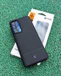 Чохол для Motorola Edge (2021) - Spigen Core Armor (чорний) чехол