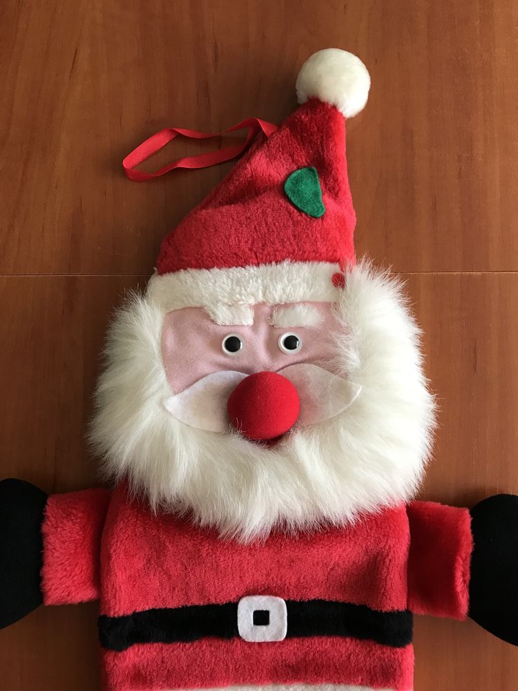 Św. Mikołaj termofor Świąteczny pluszowy pokrowiec
