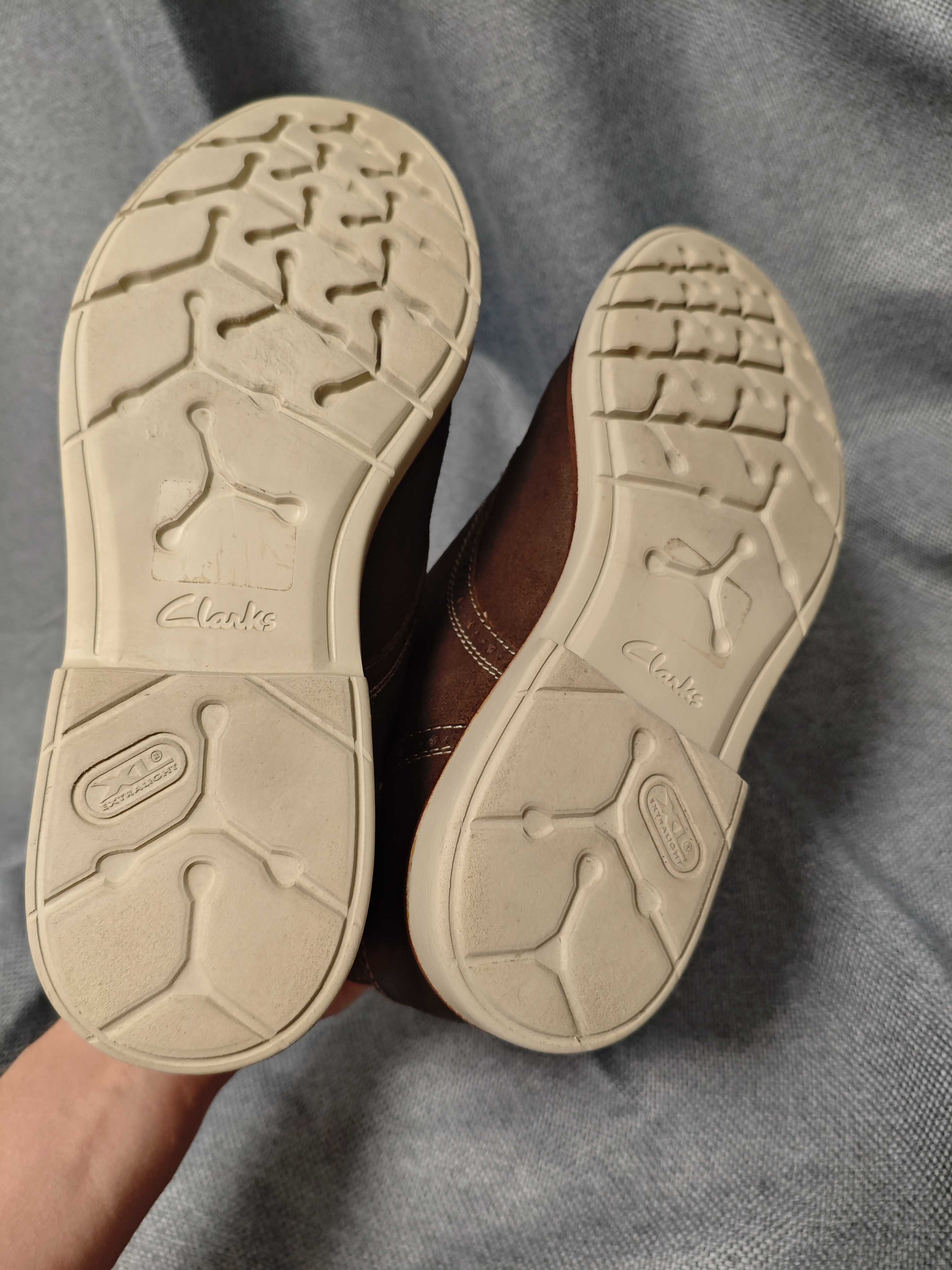 Clarks raspin limit 42 черевики замшеві шкіряні коричневі