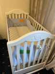 Детская кроватка BABY ITALIA DIDI WHITE + ортопедический матрас Ghiro