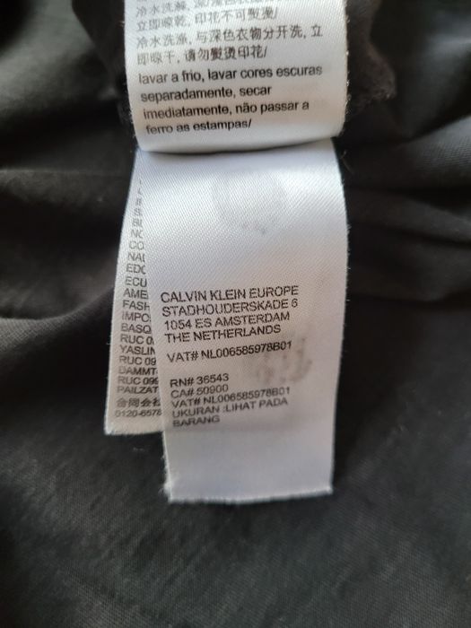 Czarna koszulka t-shirt Calvin Klein