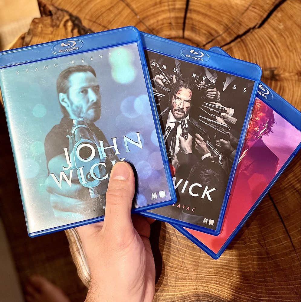 John Wick 1,2,3 Trylogia Bluray PL wydanie!
