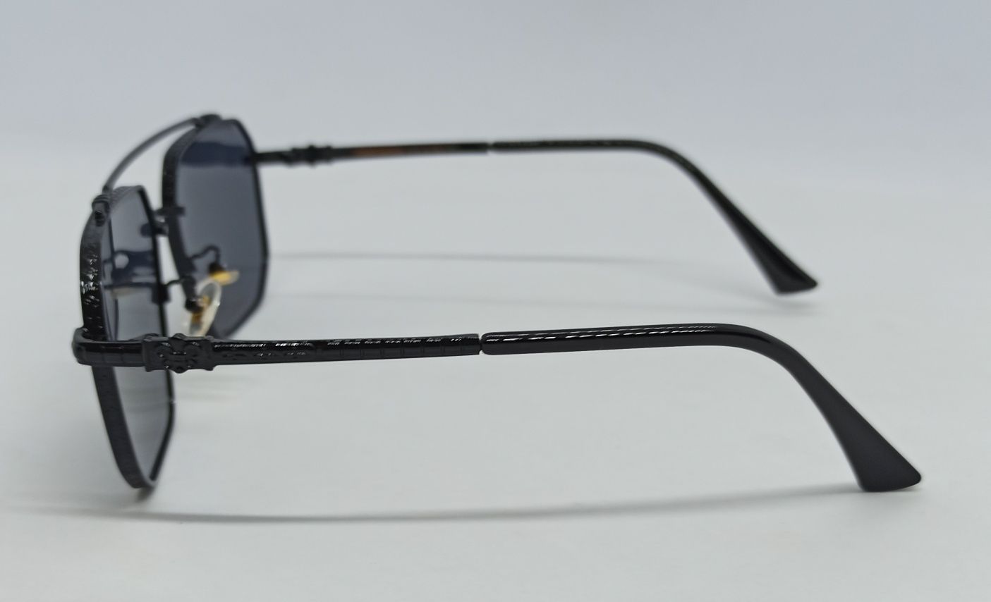 Chrome Hearts очки мужские черные однотонные в черном металле 8153
