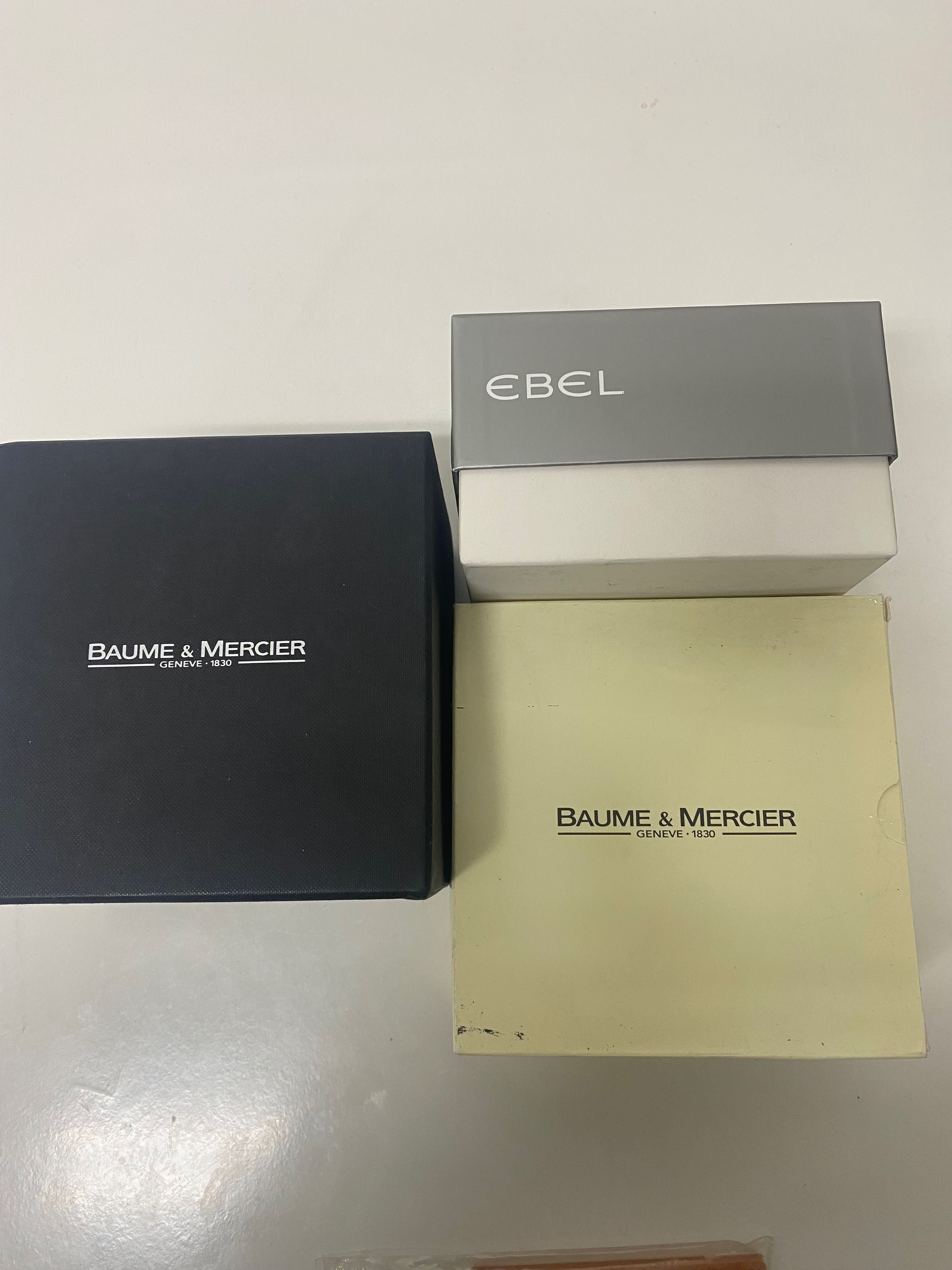 3 relógios Baume mercier e Ebel novos