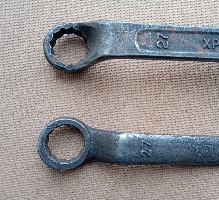 Ключ гаечный накидной слесарный инструмент СССР 22×27 27×30  СРСР