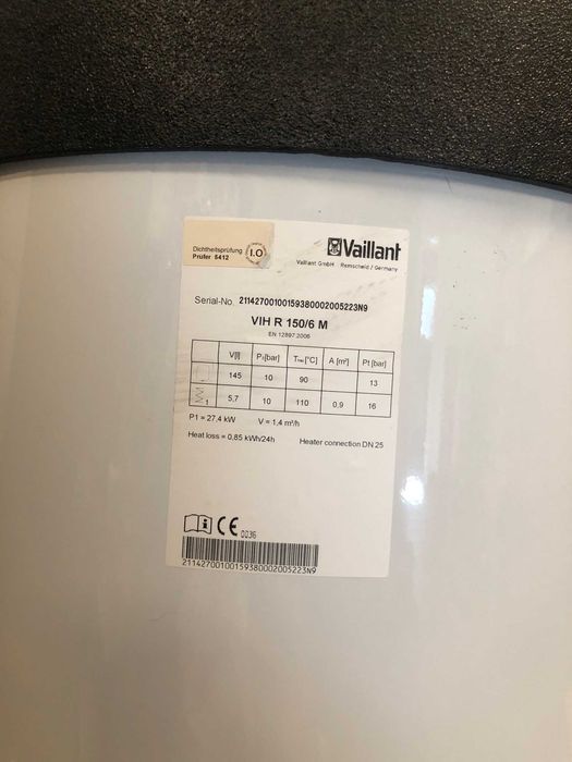 Vaillant zasobnik VIH R 150/6 M (Thermo) 150l, anoda magnezowa