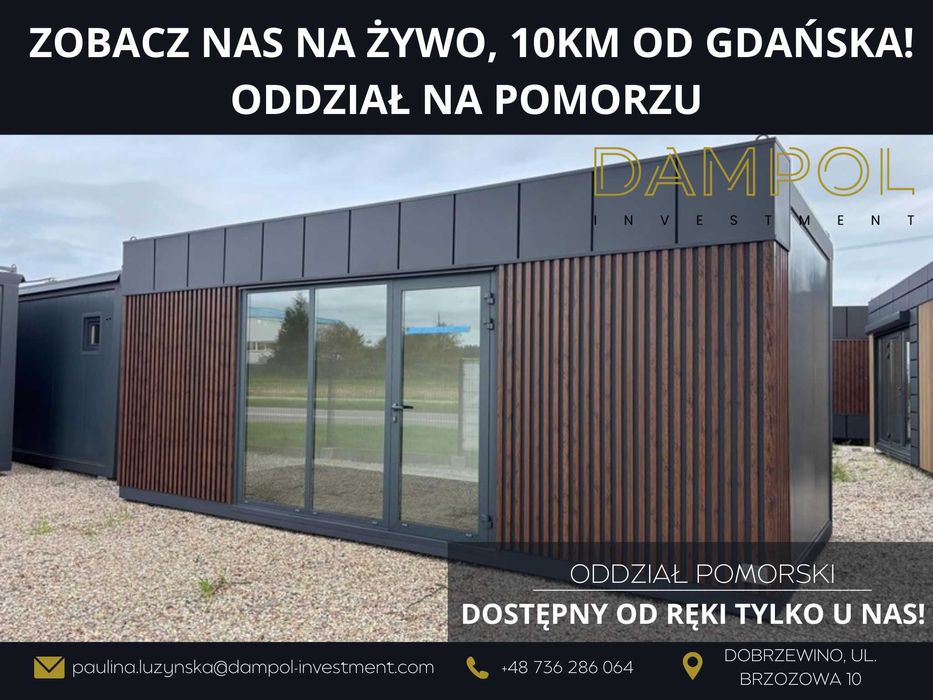 Pawilon usługowy 7x3/21m2/biuro/sklep/mobilny/domek/kontener