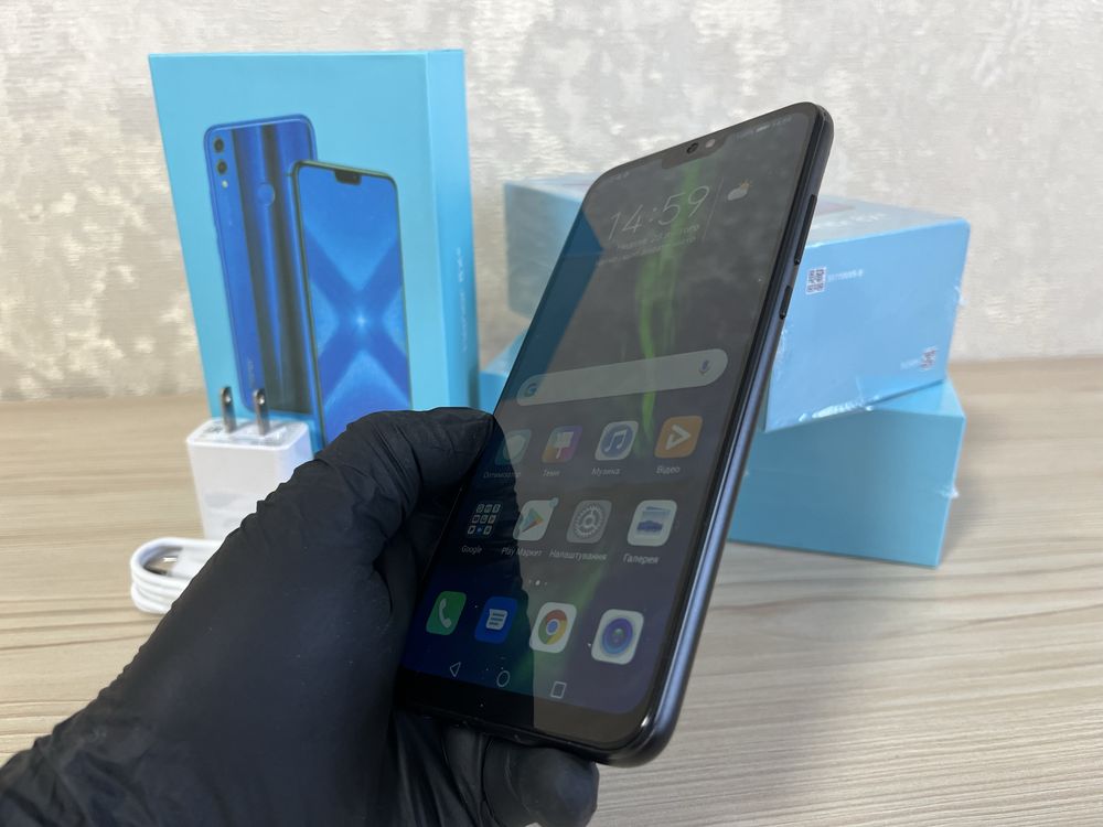 Нові!Смартфони Huawei Honor 8X 6/128GB Black+чохол+захисне скло
