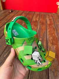 дитячі крокси оригінал Майнкрафт crocs minecraft j2 j3 j4 34 35 36