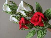 Rosas em crochet