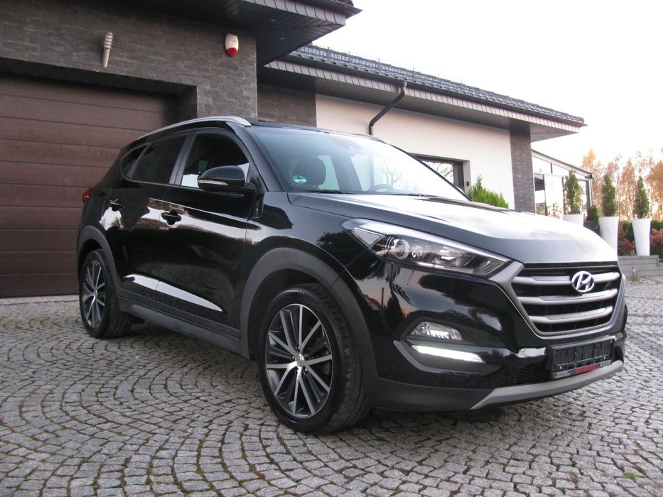 Hyundai Tucson 1.6T 177KM Automat Zarejestrowany Navi Kamera Ledy Alu19