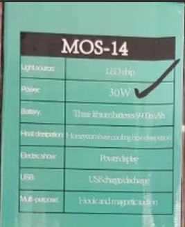 Портативний світильник лампа повербанк 30w led 9900mah на магніті