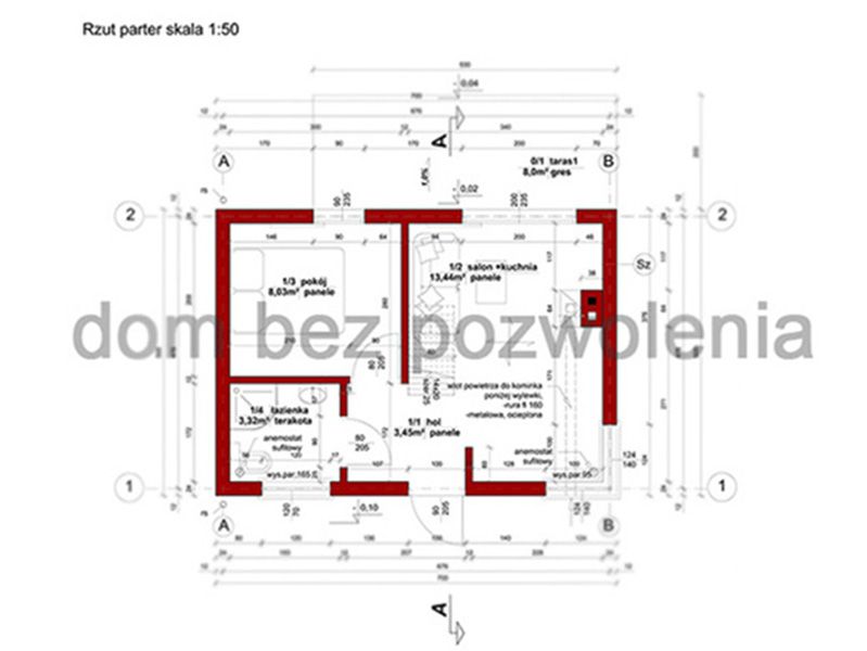 PROJEKT DOMU 35M2, dom bez pozwolenia 35m2, dom na zgłoszenie 35 m2