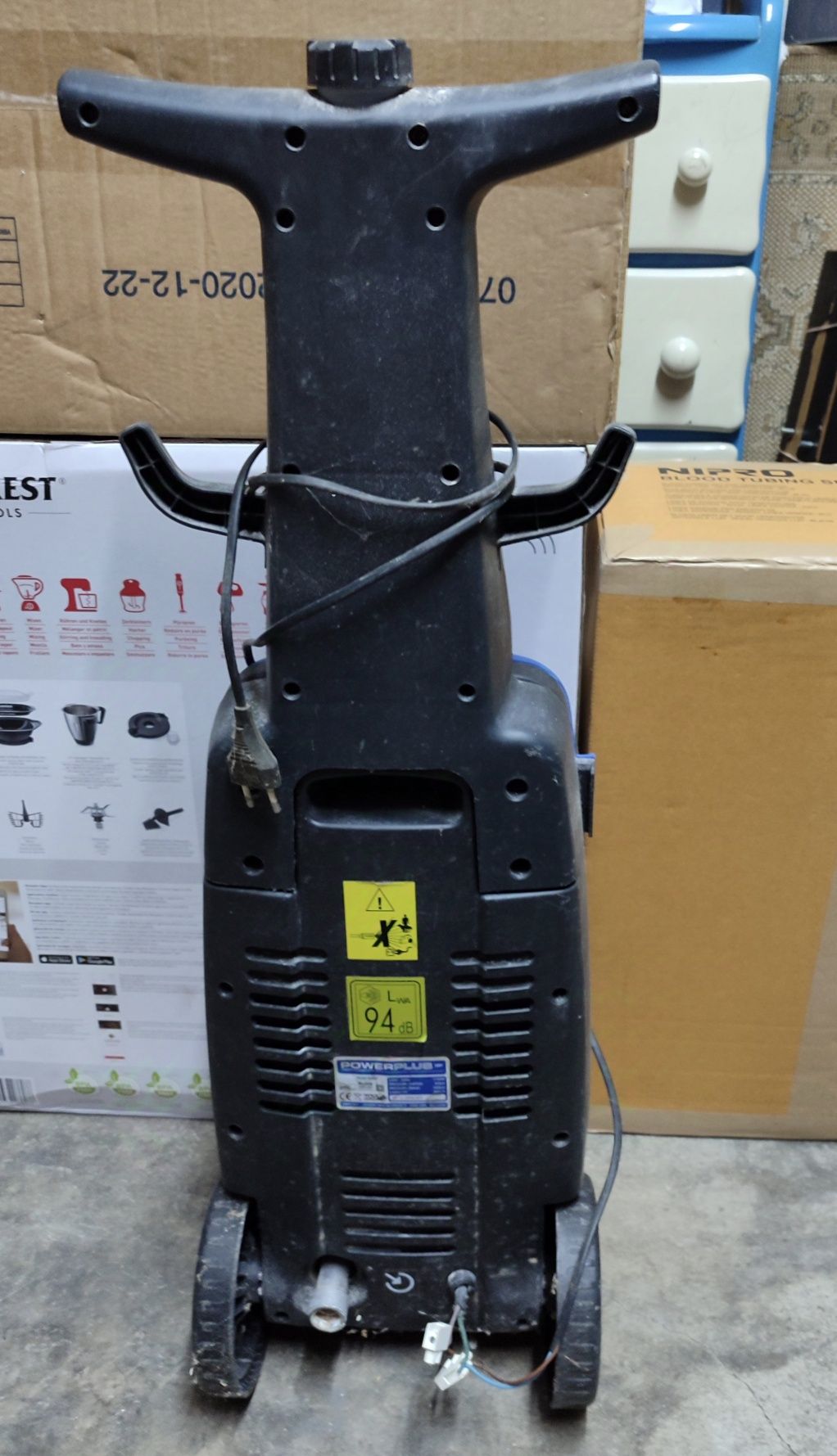 Máquina de pressão avariada