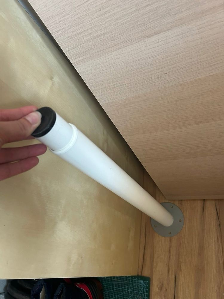 Blat biurko linnmon ikea 150x75 z regulowanymi nozkami