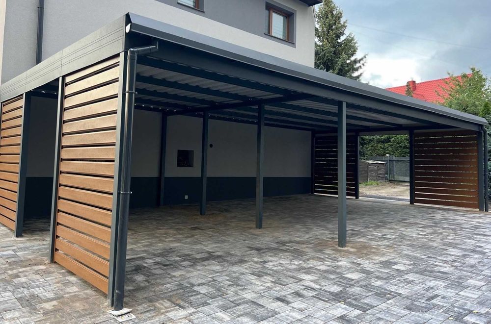 Carport 6x6 - wiata samochodowa garażowa dwustanowiskowa pod wymiar
