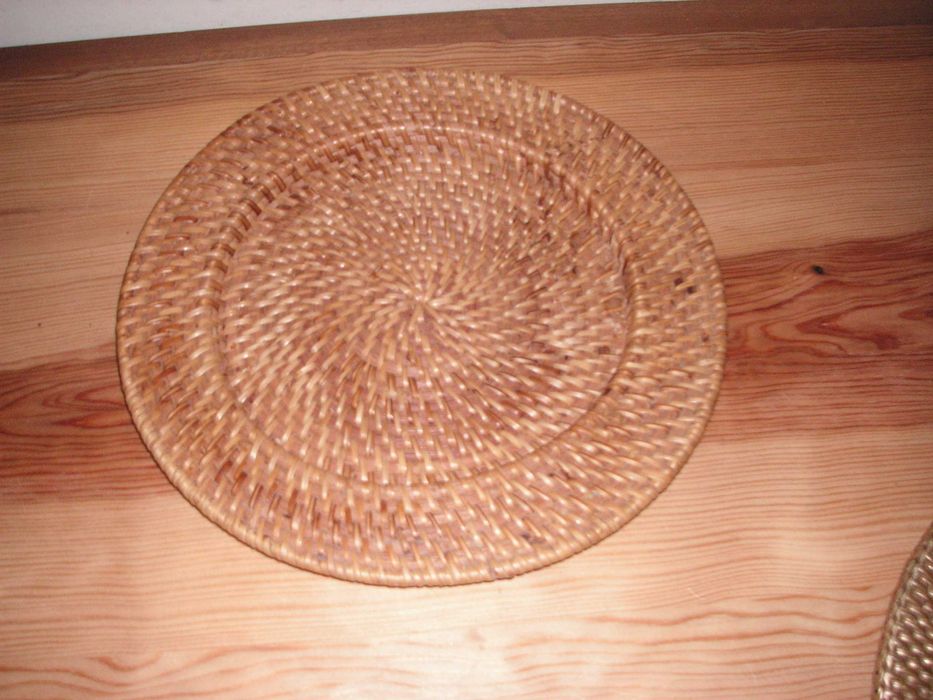 Prato Marcador em Rattan