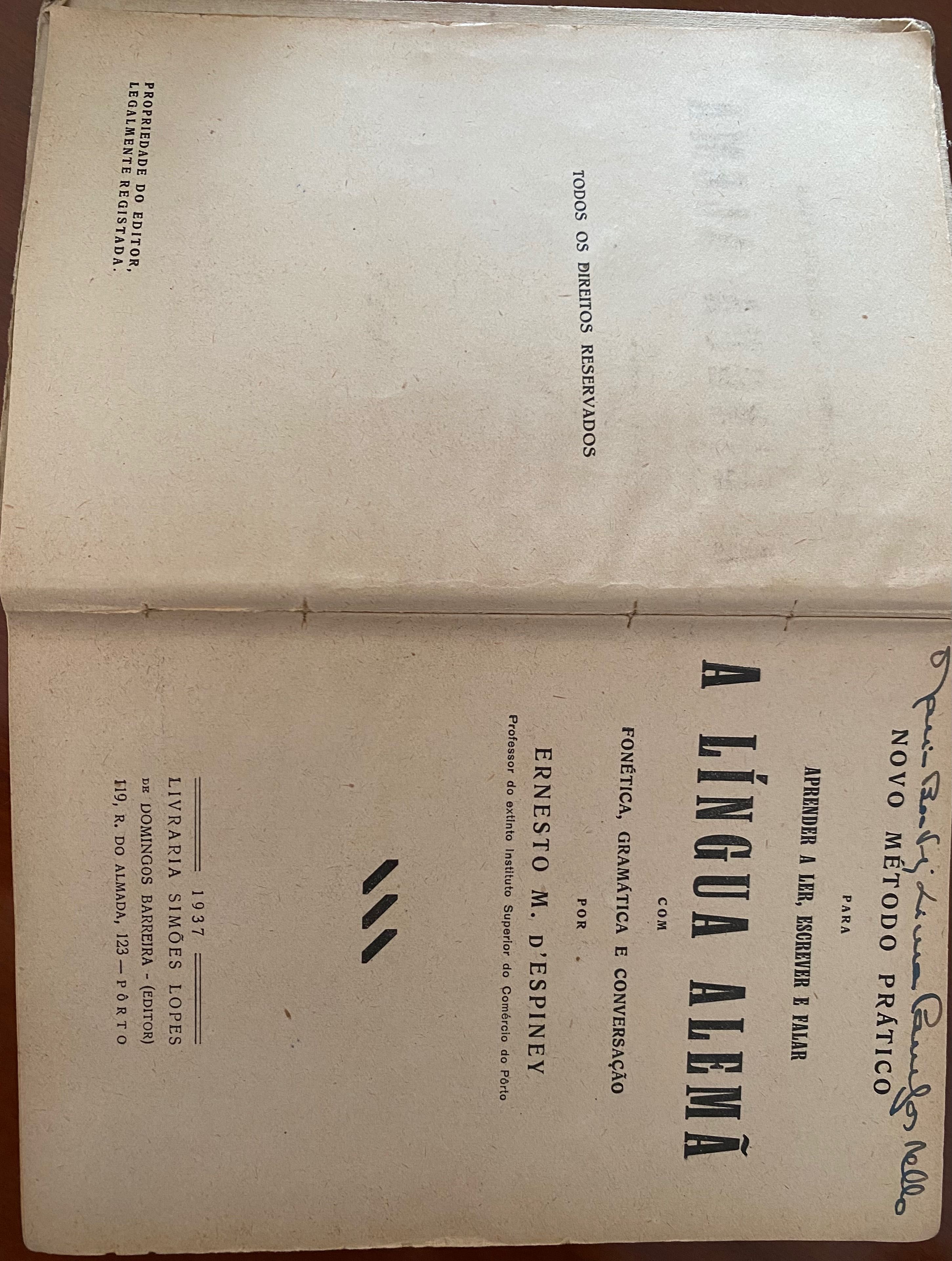 Aprender a Ler, Escrever e Falar a LINGUA ALEMÃ, 1936