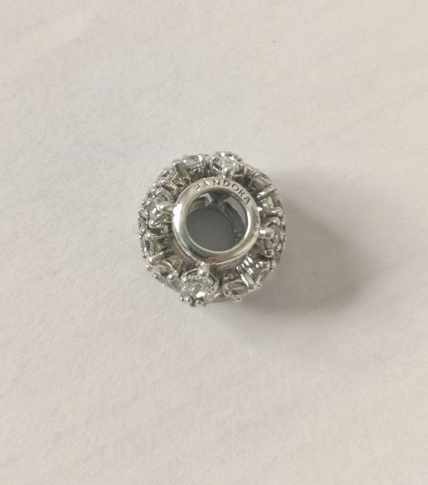 Charms Pandora że zbiorem roślin srebro srebrny kwiat śnieżynka