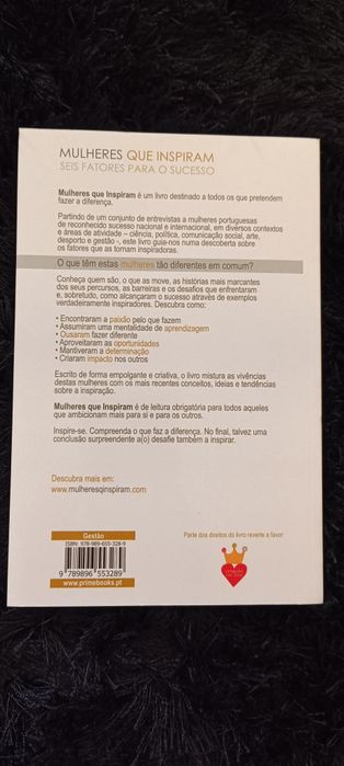 Livro Novo - Mulheres que inspiram - seis fatores para o sucesso