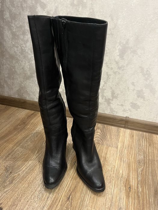 Шкіряні зимові чоботи