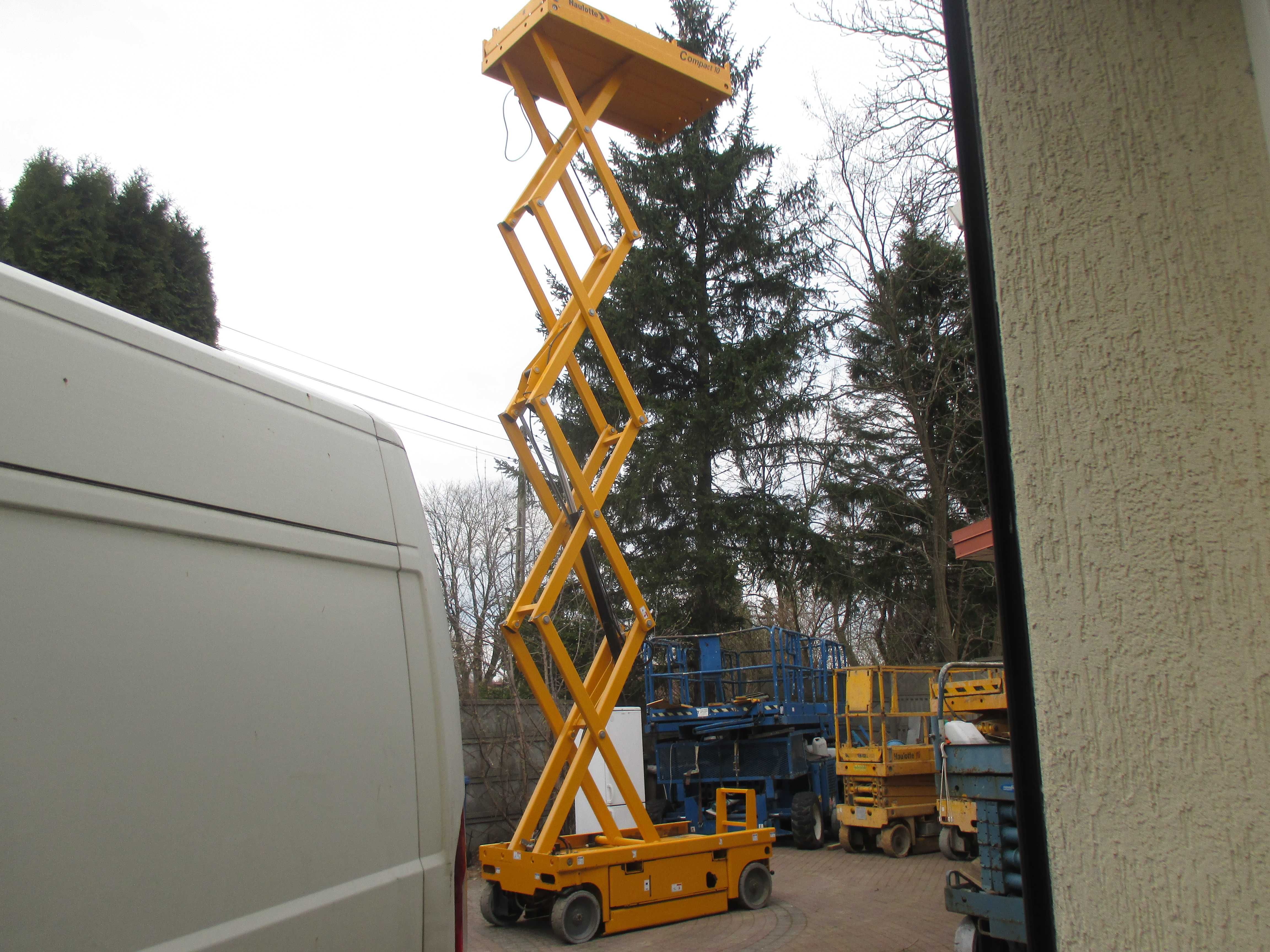 podnośnik nożycowy zwyżka koszowy 8m.-12m. wynajem jlg genie haulotte