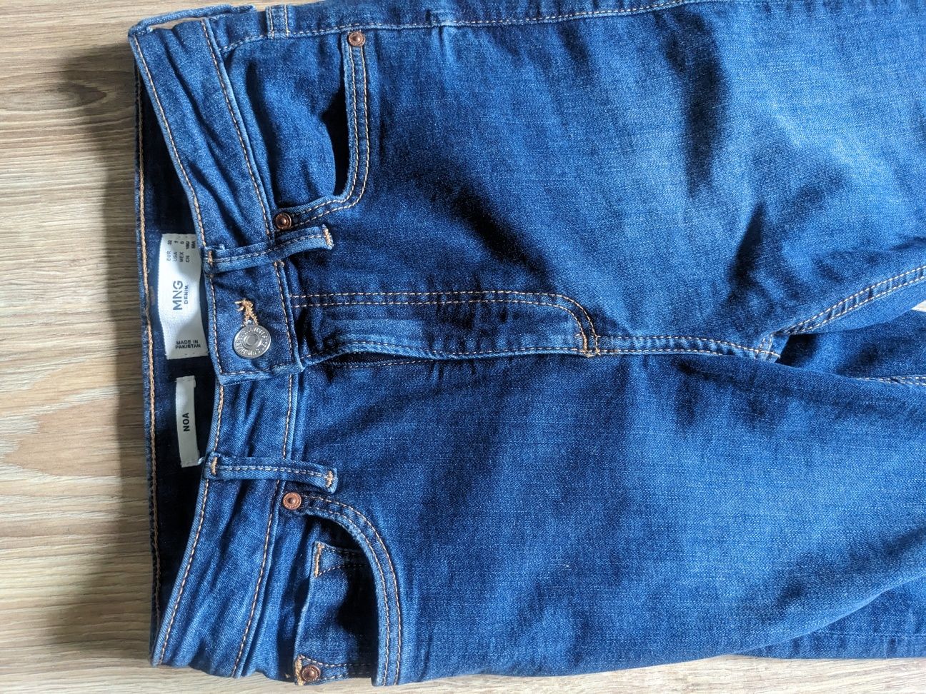 Spodnie Mango jeansy jeansowe wysoki stan rurki