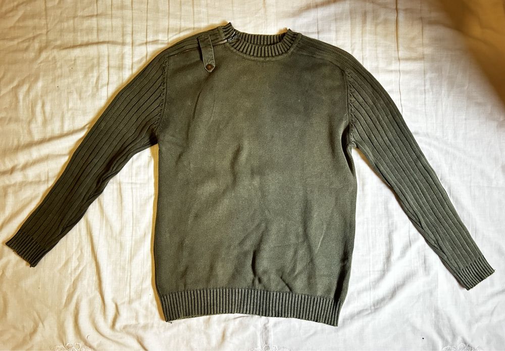 Camisola de malha caqui da Mabiller. Como nova