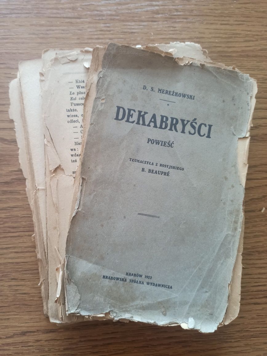 Dekabryści. Powieść - D. S. Mereżkowski (1922 rok)