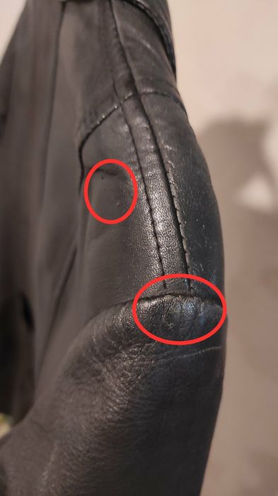 Кожаный пиджак женский