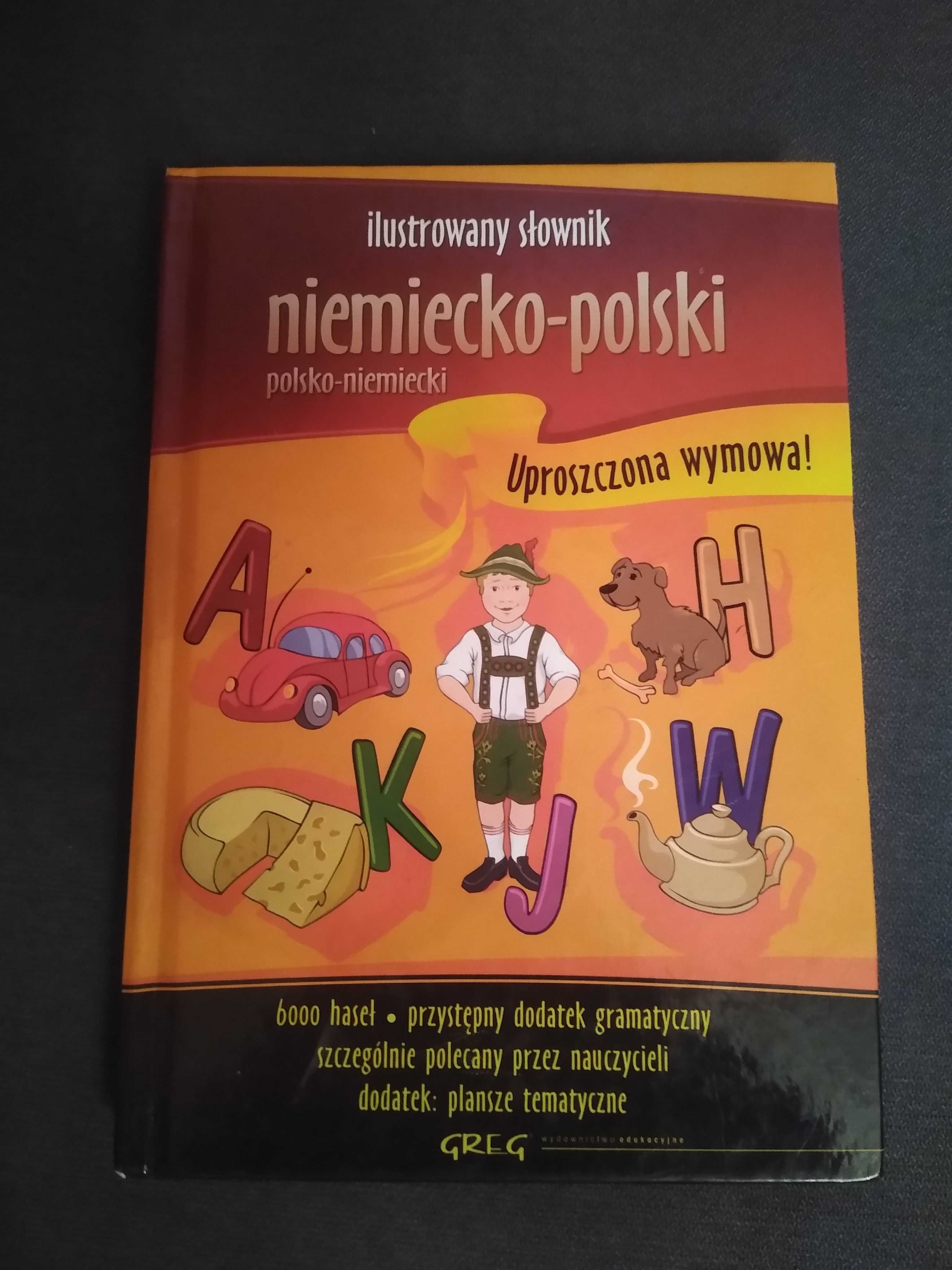 Ilustrowany słownik niemiecko polski. Książka jak nowa.