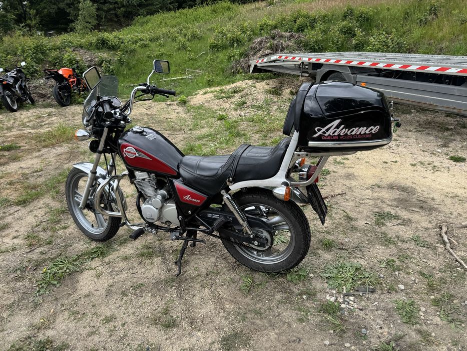 Daelim VC 125 Advance lekko uskzodozny choper cruiser