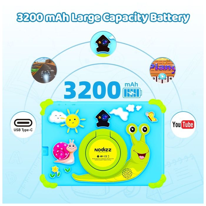 Tablet Infantil NPad 703 com 4GB RAM e 128GB de Armazenamento