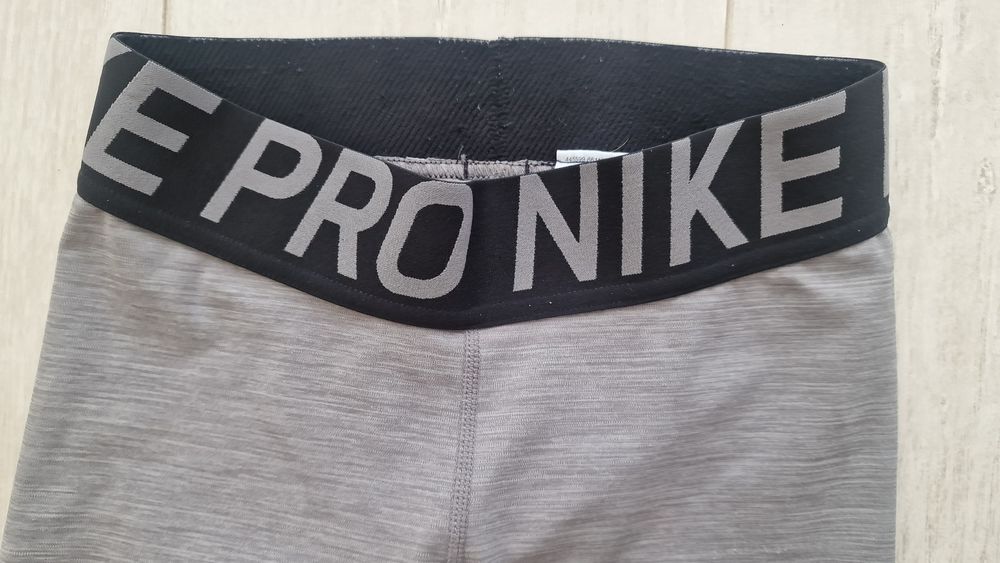 Legginsy nike pro szare rozm. Xs
