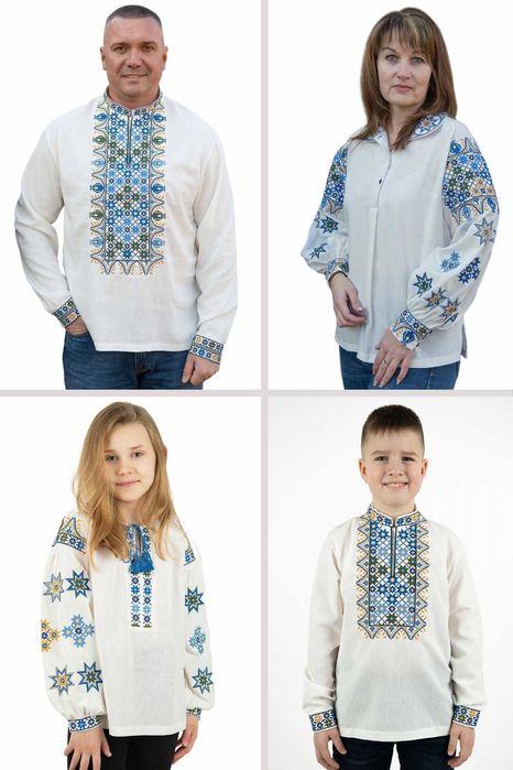 • Хіт! Парні вишиванки family look комплект вишиванок для всієї родини