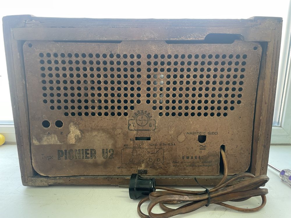 Polskie Radio lampowe Pionier U2 1954 rok