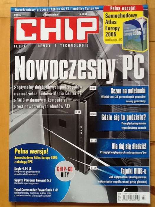 29 Czasopism CHIP magazyn komputerowy.Testy,technologie2001do2010 i cd