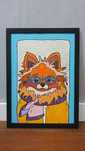 Obraz Pomeranian Szpic Miniaturowy handmade a3 plakat grafika