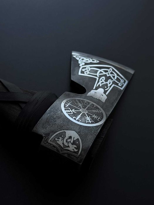 Сокира кована Молот Тора 2 TR71 сталь 65Г Топор на подарок